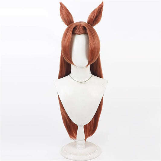 【In Stock】Game Umamusume:Pretty Derby Cosplay カワカミプリンセス Kawakami Princess Cosplay Wig With Ears and Tail