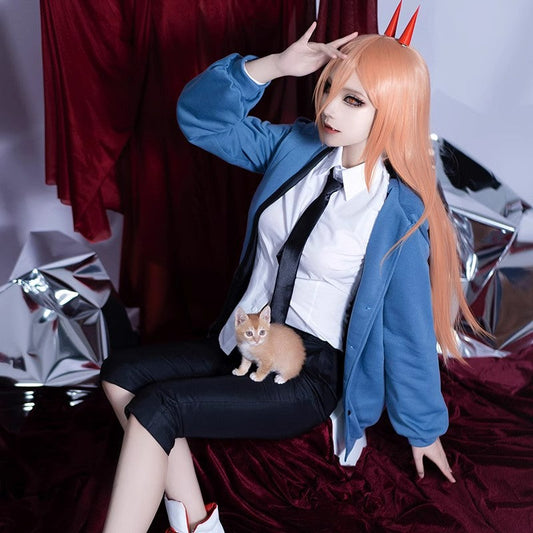 【In Stock】Anime Chainsaw Man Cosplay Power Cosplay Costume - Cosplay Costumes