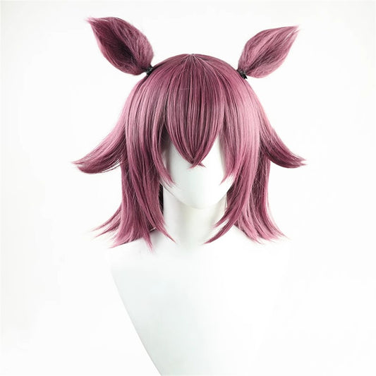 【In Stock】Game Umamusume:Pretty Derby Cosplay サクラチヨノオー Sakura Chiyono O Cosplay Wig With Ears and Tail