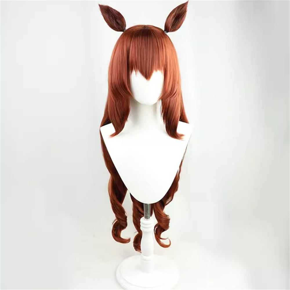 【In Stock】Game Umamusume:Pretty Derby Cosplay マルゼンスキー Maruzensky Cosplay Wig With Ears and Tail