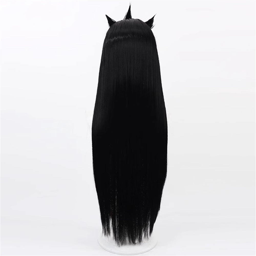 【In Stock】Game League of Legends Cosplay Heartsteel Yone Cosplay Wig Black Color Hair