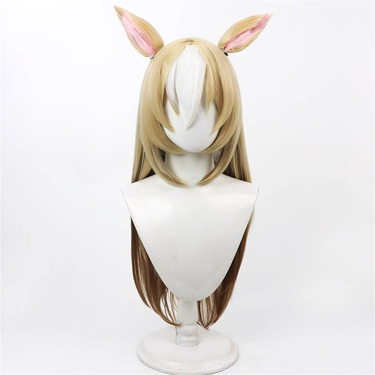 【In Stock】Game Umamusume:Pretty Derby Cosplay デュランダル Durandal Cosplay Wig With Ears and Tail