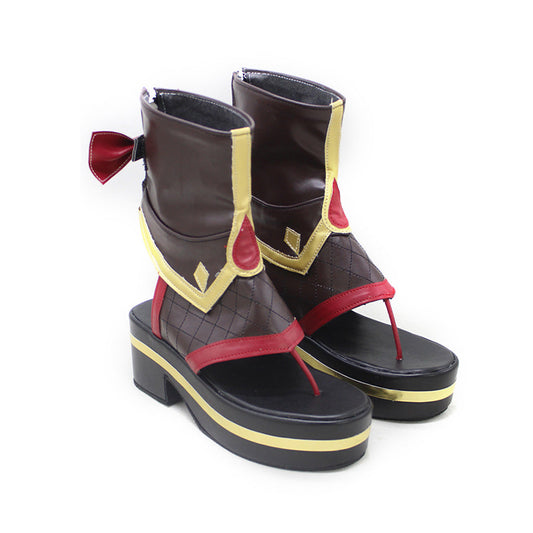 Game Genshin Impact Cosplay Kuki Shinobu Cosplay Shoes - Cosplay Shoes Boots