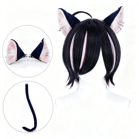 【In Stock】Anime Chainsmoker Cat Yani Neko ヤニねこ Cosplay Hameko Easygoing Anal Angel Cosplay Wig