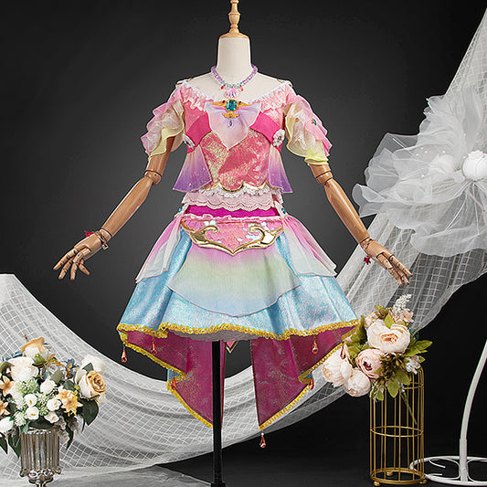 【Custom-Tailor】Anime Aikatsu! Cosplay Ichigo Hoshimiya Pisces Dress Cosplay Costume