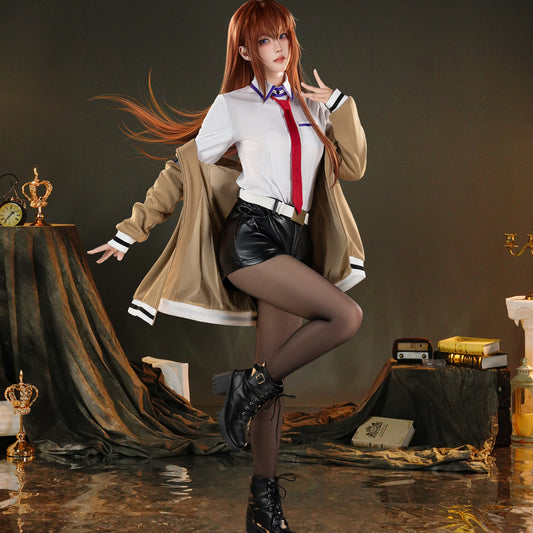 【Pre-Sale】Anime Steins;Gate Cosplay Kurisu Makise Cosplay Costume Premium Edition