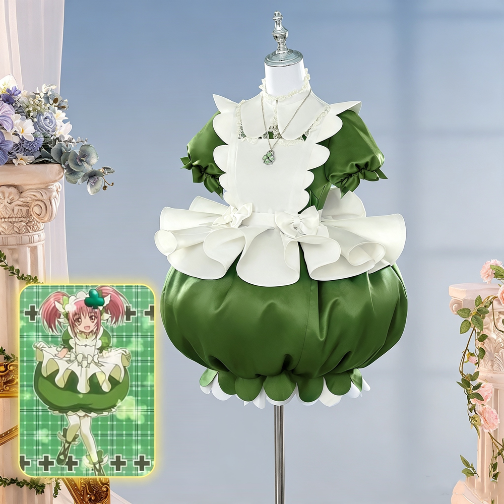 【In Stock】Anime Shugo Chara! Cosplay Amulet Clover Hinamori Amu Cosplay Costume Premium Edition