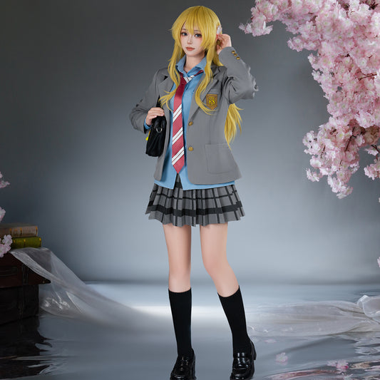 【Pre-Sale】Anime Your Lie in April Cosplay Kaori Miyazono Cosplay Costume