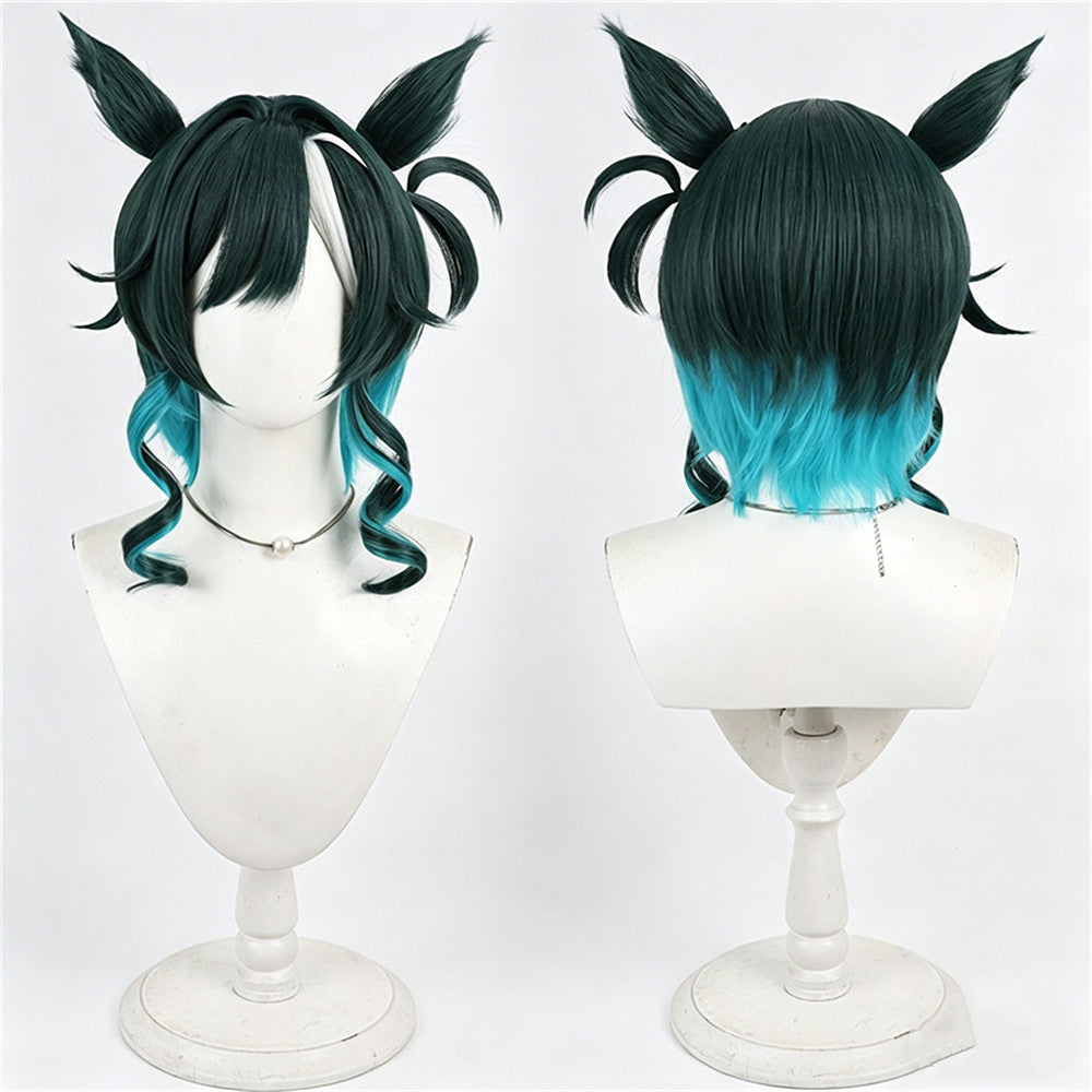 【In Stock】Game Umamusume:Pretty Derby Cosplay キセキ Kiseki Cosplay Wig With Ears and Tail