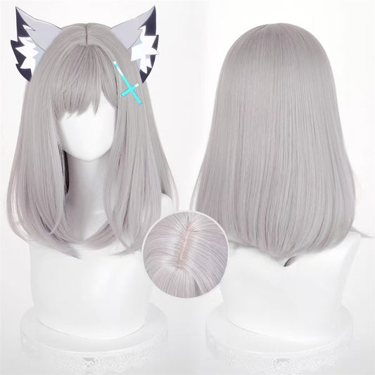 【In Stock】Game ブルーアーカイブ Blue Archive Cosplay Sunaookami Shiroko Cosplay Wig
