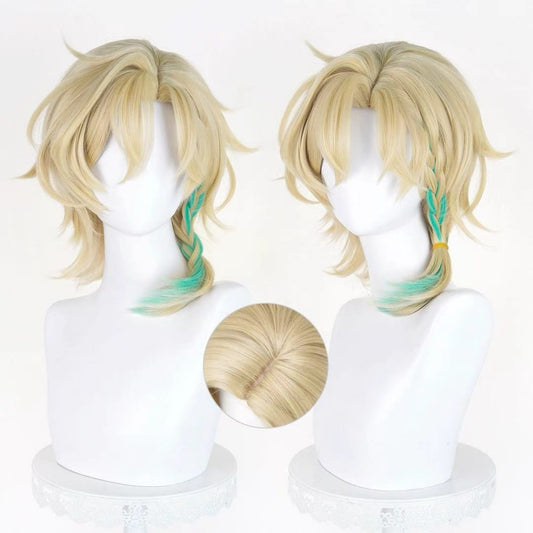【In Stock】Game Honkai: Star Rail Cosplay Aventurine • Waveflair Cosplay Wig