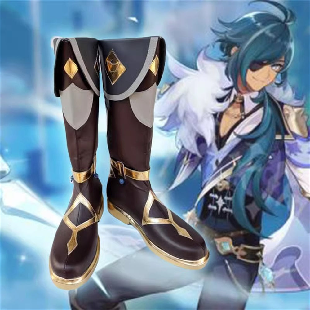 Game Genshin Impact Cosplay Kaeya Alberich Cosplay Shoes