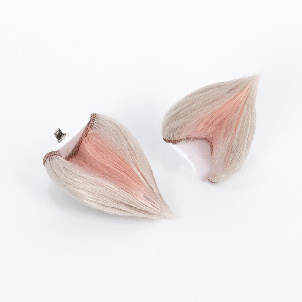 【In Stock】Game Arknights Cosplay Eyjafjalla the Hvít Aska Cosplay Wig Hair Clip with Ponytail Style Cosplay Wig