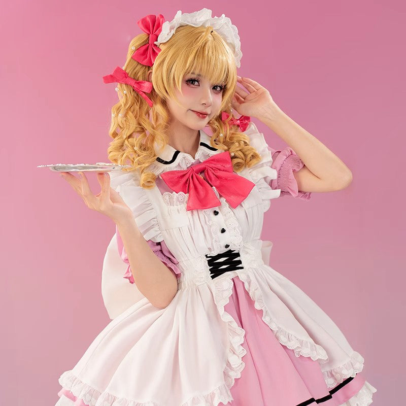 【In Stock】Anime Mermaid Melody Pichi Pichi Pitch Cosplay Lucia Nanami Maid Cosplay Costume