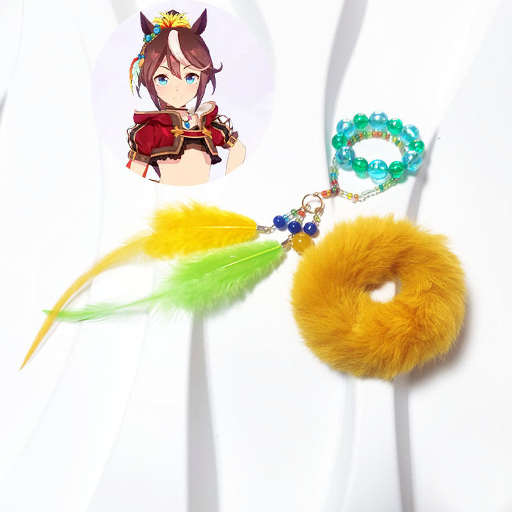 【In Stock】Game Umamusume:Pretty Derby Cosplay ユキノビジン Yukino Bijin Cosplay Wig With Ears and Tail