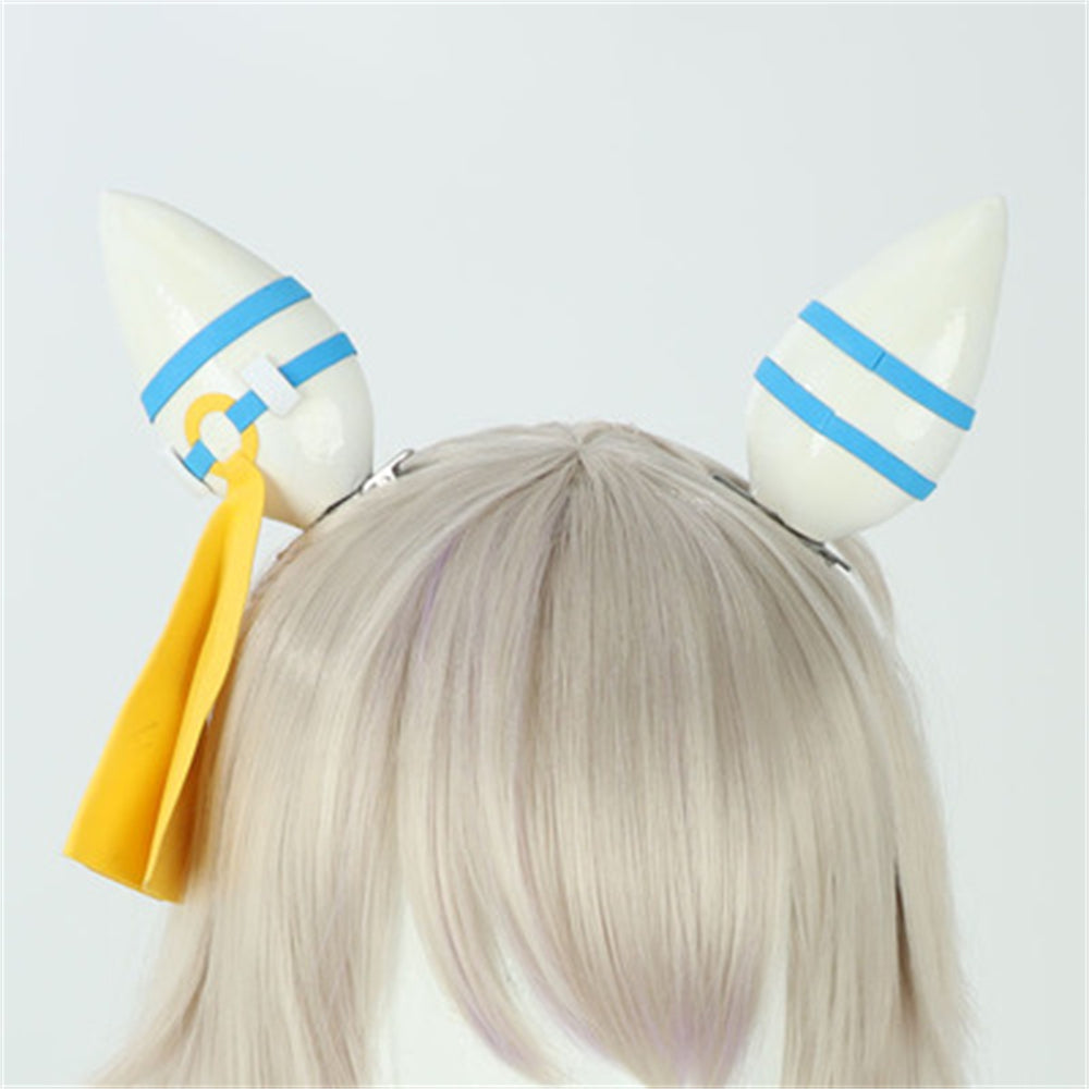 【In Stock】Game Umamusume:Pretty Derby Cosplay ヒシミラクル Hishi Miracle Cosplay Wig With Ears and Tail