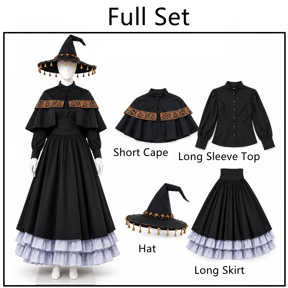 【In Stock】Anime Witch Hat Atelier Cosplay Coco Qifrey Olruggio Iguin Alaira Cosplay Costume