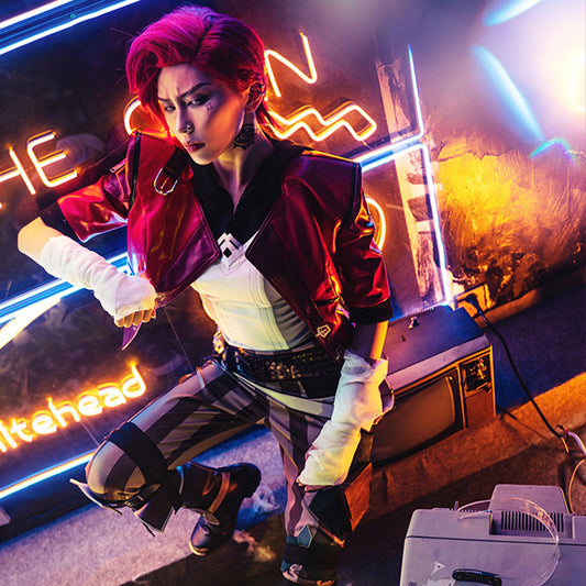 【Pre-Sale】Game League of Legends Cosplay Arcane Vi Cosplay Costume - Cosplay Costumes