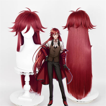 【In Stock】Anime Black Butler Cosplay グレル・サトクリフ Grell Sutcliff Cosplay Wig