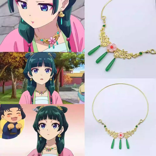MiukoCosplay Anime The Apothecary Diaries Cosplay Maomao Necklace Hairpin Accessories Cosplay Prop