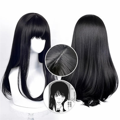 【In Stock】Anime Chainsaw Man Cosplay Asa Mitaka Cosplay Wig