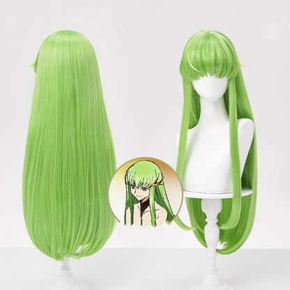 【In Stock】Anime Code Geass Cosplay C.C. シーツー Shītsū Cosplay Wig