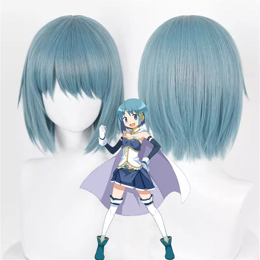 【In Stock】Anime Puella Magi Madoka Magica Cosplay Sayaka Miki Cosplay Wig