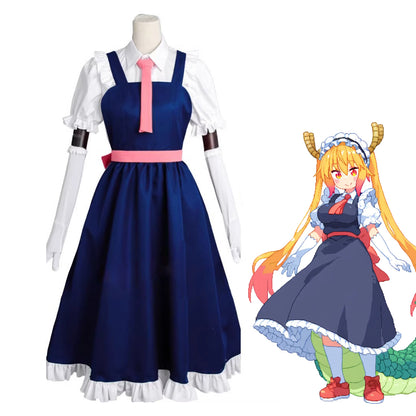 【In Stock】Anime Miss Kobayashi's Dragon Maid Cosplay Tohru Cosplay Costume
