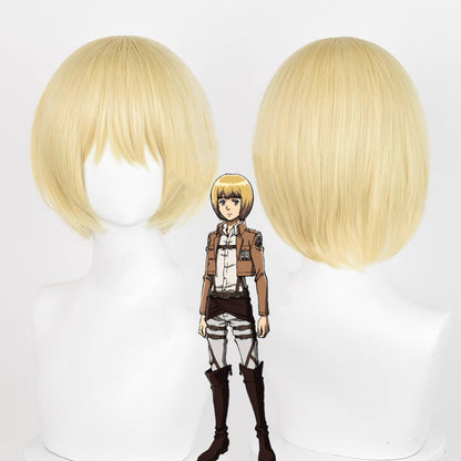 【In Stock】Anime Attack On Titan Cosplay アルミン・アルレルト Armin Arlert Cosplay Wig