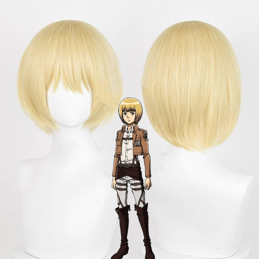 【In Stock】Anime Attack On Titan Cosplay アルミン・アルレルト Armin Arlert Cosplay Wig