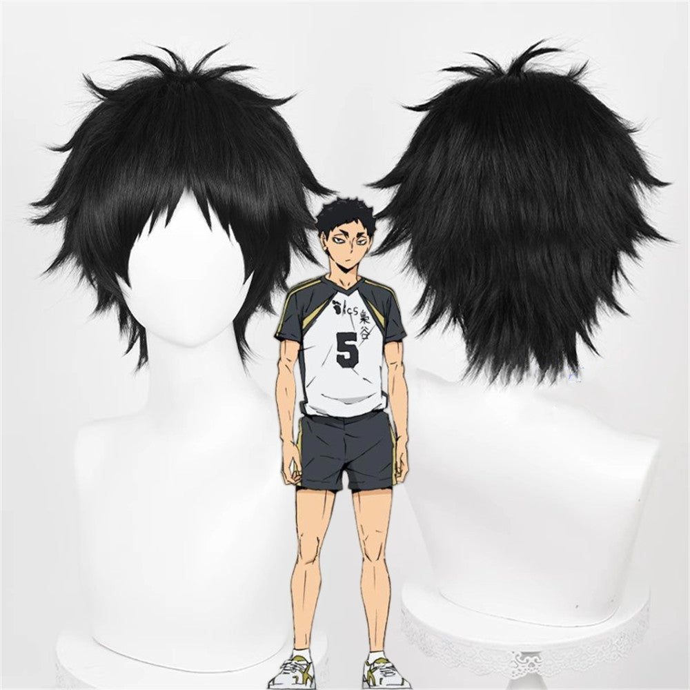 【In Stock】Anime Haikyu!! Cosplay Keiji Akaashi Cosplay Wig