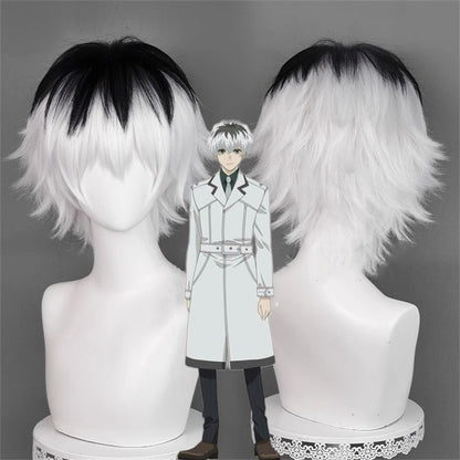 【In Stock】Anime Tokyo Ghoul Cosplay Haise Sasaki Cosplay Wig