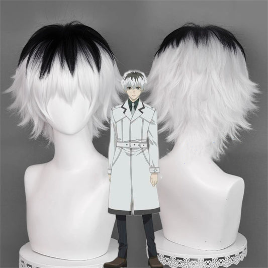 【In Stock】Anime Tokyo Ghoul Cosplay Haise Sasaki Cosplay Wig