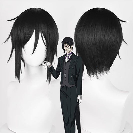 【In Stock】Anime Black Butler Cosplay Sebastian Michaelis Cosplay Wig