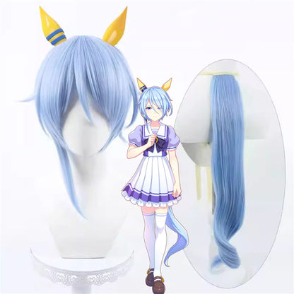 【In Stock】Game Umamusume:Pretty Derby Cosplay ケイエスミラクル K.S.Miracle Cosplay Wig With Ears and Tail