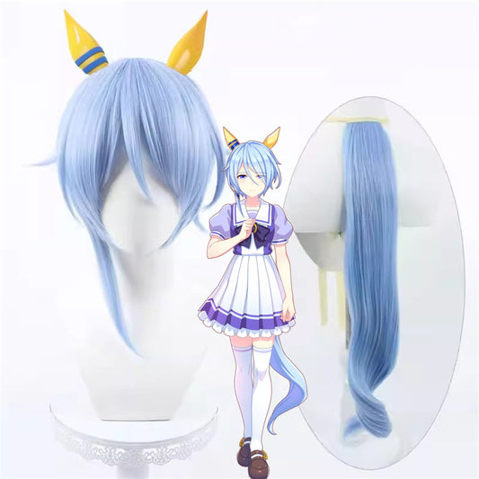 【In Stock】Game Umamusume:Pretty Derby Cosplay ケイエスミラクル K.S.Miracle Cosplay Wig With Ears and Tail