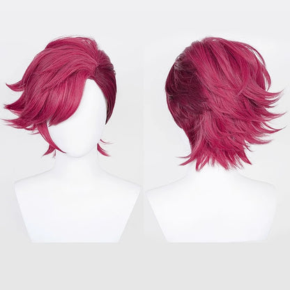 【In Stock】Game League of Legends Arcane 2 Cosplay Vi Red Cosplay Wig