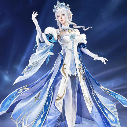 【In Stock】Game Genshin Impact Cosplay Anastasia Feodorovna Snezhnaya Tsaritsa Cosplay Costume