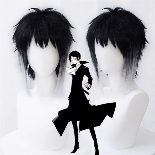 【In Stock】Anime Bungo Stray Dogs Cosplay Ryūnosuke Akutagawa Cosplay Wig