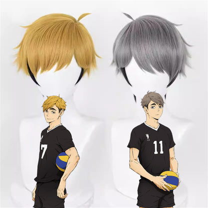 【In Stock】Anime Haikyu!! Cosplay Miya Osamu & Miya Atsumu Cosplay Wig