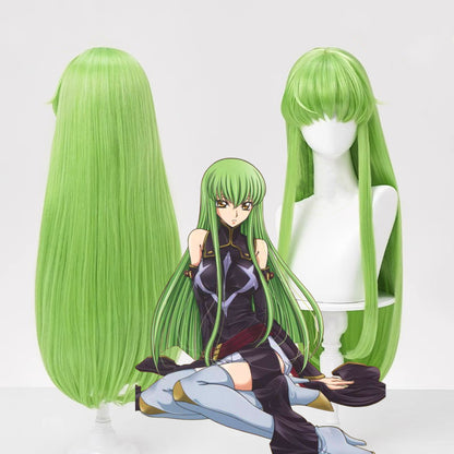 【In Stock】Anime Code Geass Cosplay C.C. シーツー Shītsū Cosplay Wig