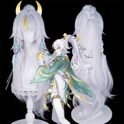 【In Stock】Game Genshin Impact Cosplay Zibai Cosplay Wig