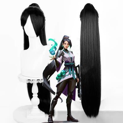 【In Stock】Game Valorant Cosplay Sage Cosplay Wig