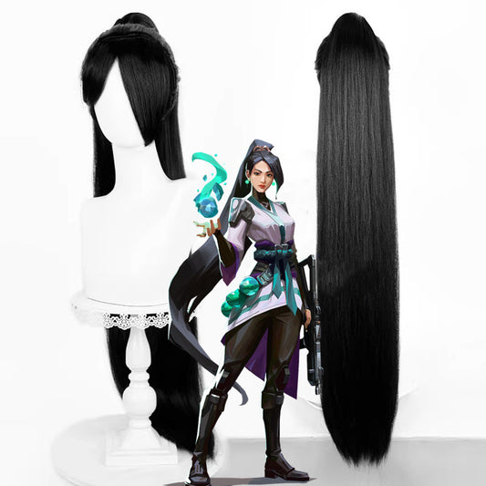 【In Stock】Game Valorant Cosplay Sage Cosplay Wig