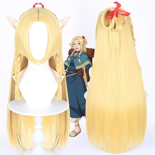【In Stock】Anime Delicious in Dungeon Cosplay マルシル・ドナトー Marcille Donato Cosplay Wig Elf Ears