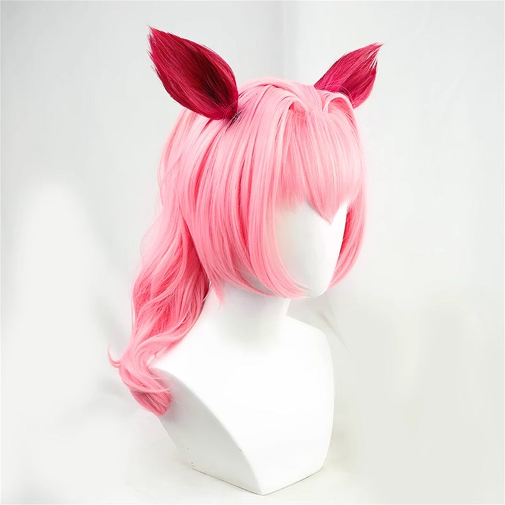 【In Stock】Game Umamusume:Pretty Derby Cosplay ハルウララ Haru Urara Cosplay Wig With Ears and Tail
