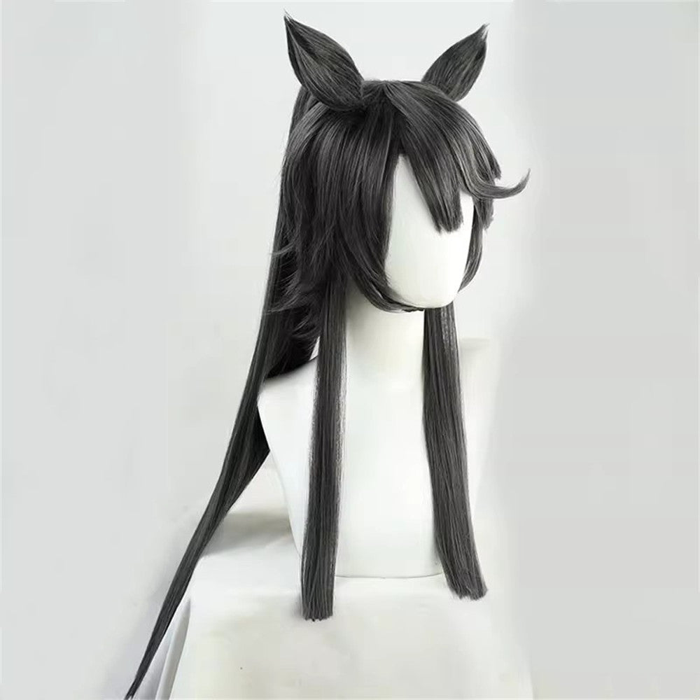 【In Stock】Game Umamusume:Pretty Derby Cosplay Maverick ナリタブライアン Cosplay Wig With Ears and Tail