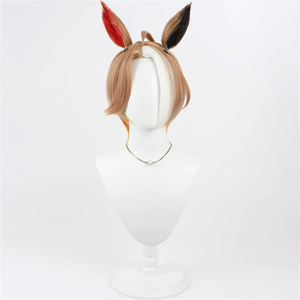 【In Stock】Game Umamusume:Pretty Derby Cosplay カジノドライヴ Casino Drive Cosplay Wig With Ears and Tail