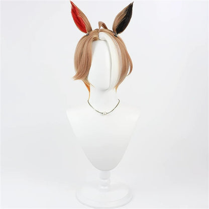 【In Stock】Game Umamusume:Pretty Derby Cosplay カジノドライヴ Casino Drive Cosplay Wig With Ears and Tail