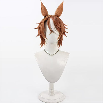 【In Stock】Game Umamusume:Pretty Derby Cosplay ディクタストライカ Dictus Striker Cosplay Wig With Ears and Tail